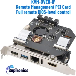 Karta SupTronics Raspberry Pi na bazie IPKVM PCI KVM przez IP X630-A8