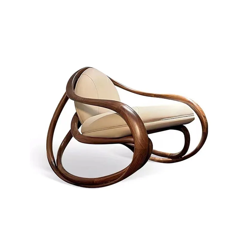 

Solid wood, single, armrest, sofa chair, medieval style, living room, balcony, leisure