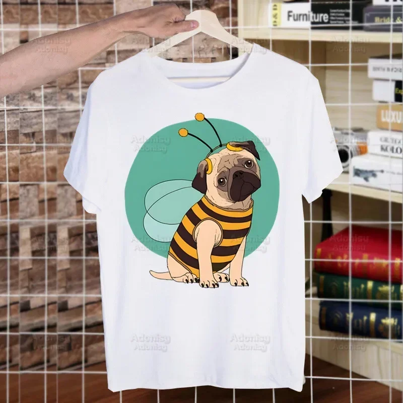

Мопс, собака, животное, домашнее животное, мультфильм, Harajuku, мужская футболка с принтом, унисекс, футболка с короткими рукавами, повседневная футболка, мужские уличные топы