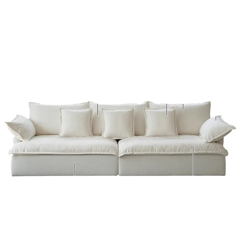 

Nordic Super Deep Wide Sailing Bedroom Furniture Reclining Lounge Couch Reading Sofa