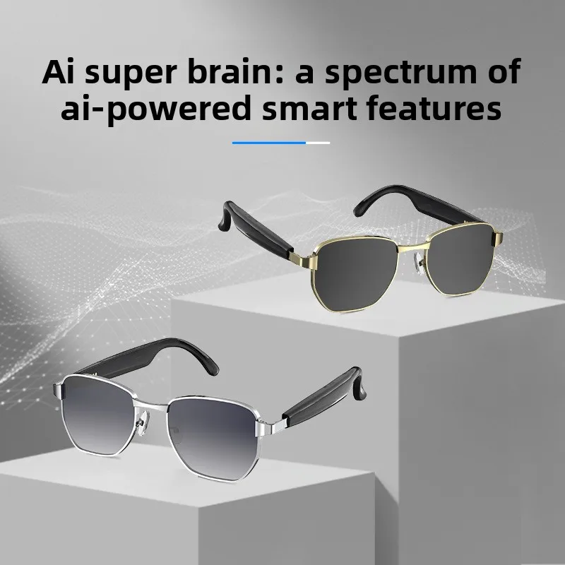 New Bluetooth Smart AI Sunglasses Multifunctional Real Time Translation Headset for XR VR AR MR Devices Call and Music