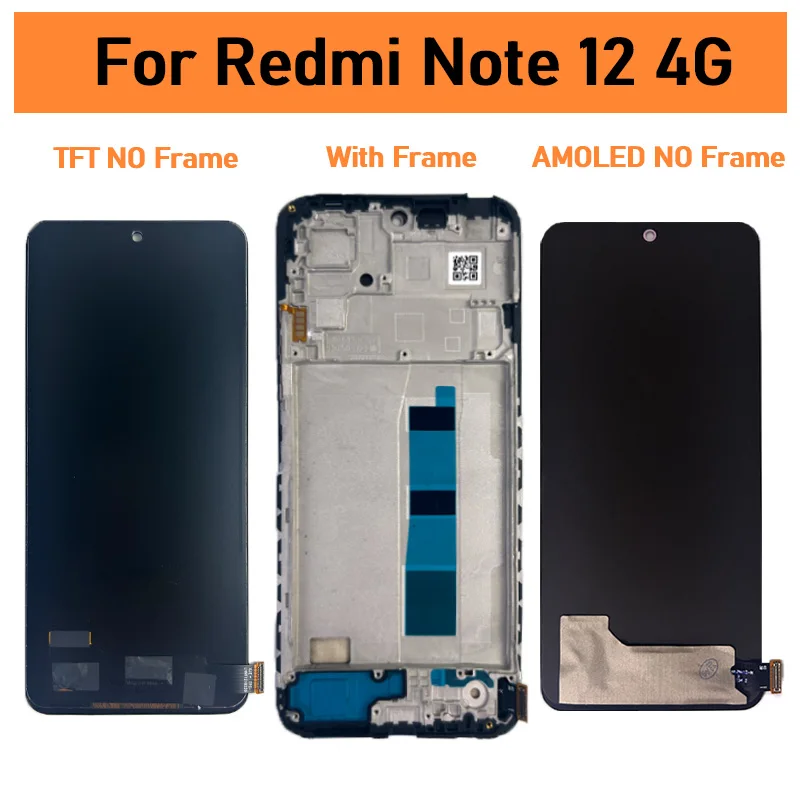 Xiaomi Redmi Note 12 4G用 新型6.67インチディスプレイ LCDスクリーン