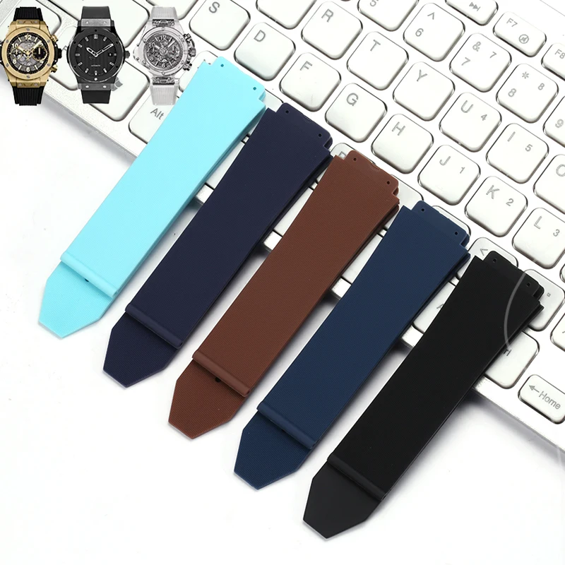 

Big Bang Watch Band Suitable for Hublot Big Bang 19mm 25mm Men's Waterproof Strap Replacement Silicone Rubber Bracelet