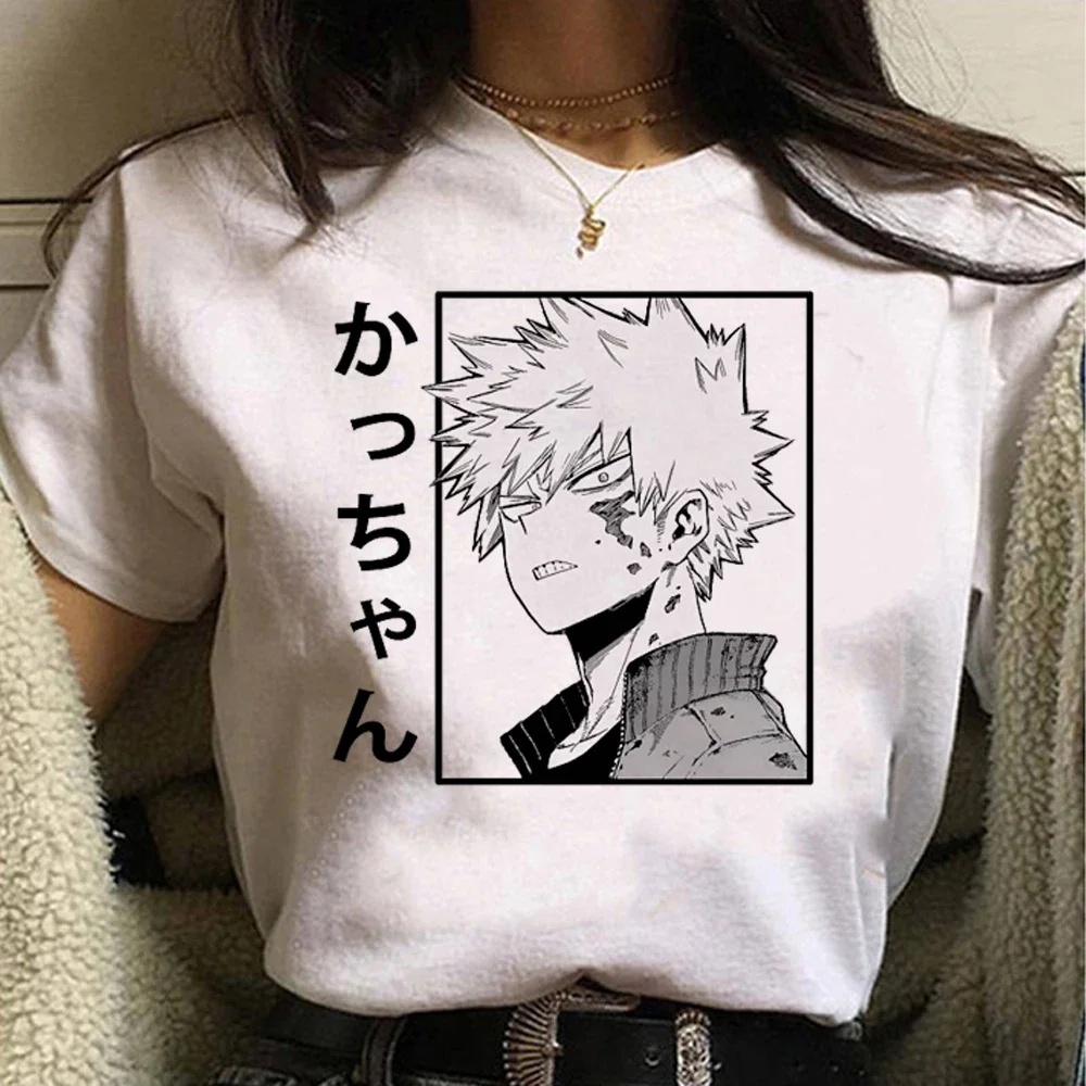 T-shirt d'été humoristique pour femmes, streetwear, Bakugo, Harajuku, Manga