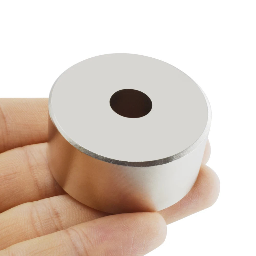 Rare Earth Neodymium Magnet 40x20-10mm Super Strong Round Magnet with hole 10mm Permanent magnetic Craft Art Connection