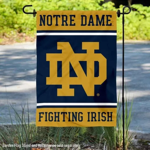 Irish ND Logo Garden Banner Flag ffm