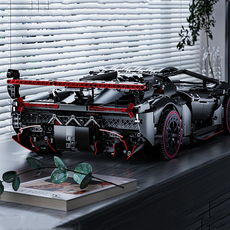 Electroplated Dark Black Veneno Car High-Tech 3611pcs Super Racing Technology Building Bricks Blocks MOC Toys 42115 Lamborghinii