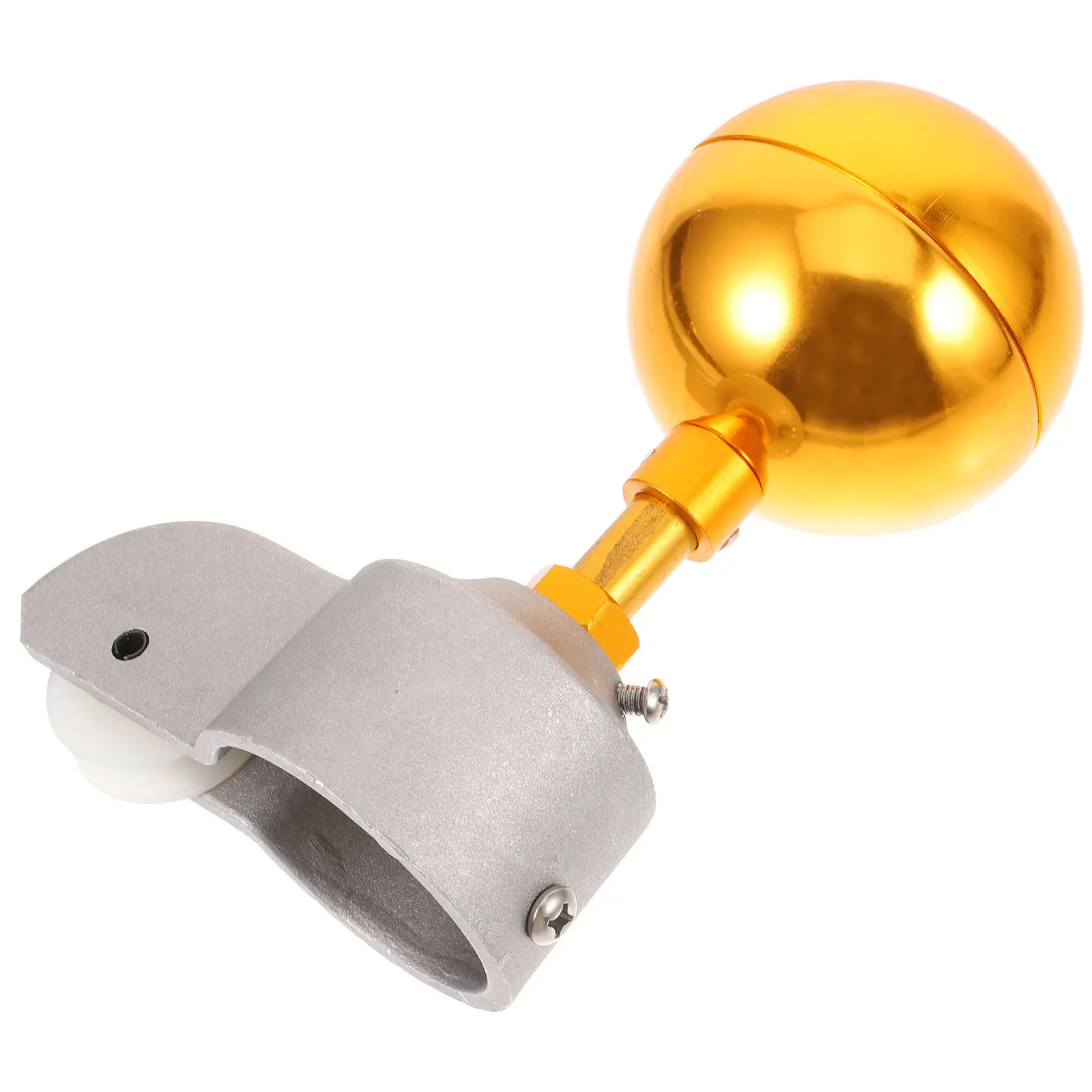 1Set Aluminum Alloy Flag Pole Pulley Truck with Top Ball Cap for Outdoor Flags Smooth Wind-Driven Fluttering Heavy Duty Flagpole