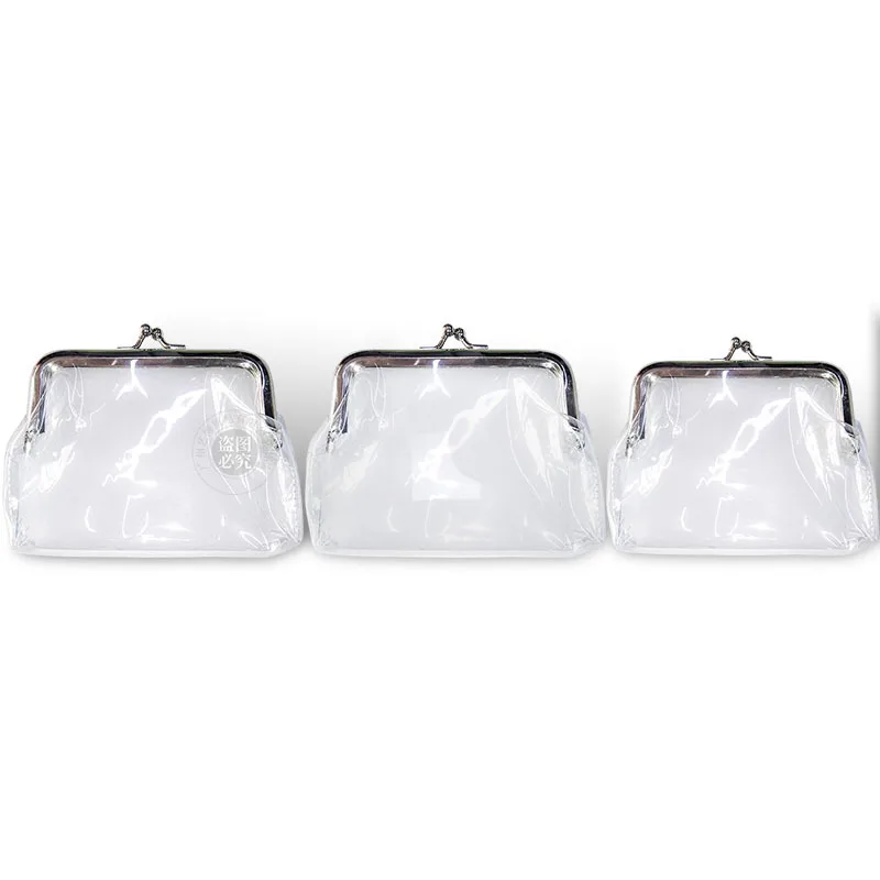 Portable Clear Mini Coin Purse & Waterproof Cosmetic Bag Travel Makeup Storage for Girls and Women