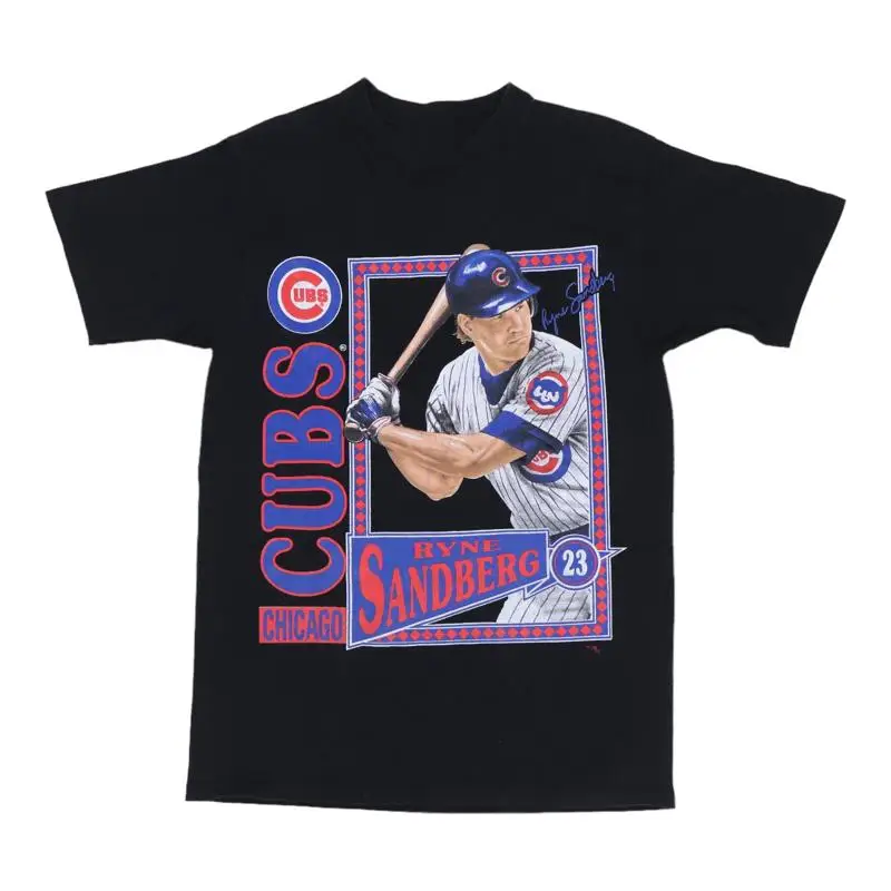Vtg Ryne Sandberg Star Cotton Black S 5XL T shirt PP304
