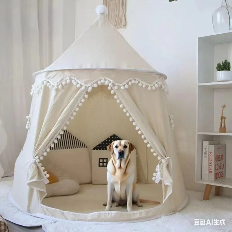 

Портативная домашняя большая палатка для домашних животных для кошек и собак, игровой домик, замок, уютный дом