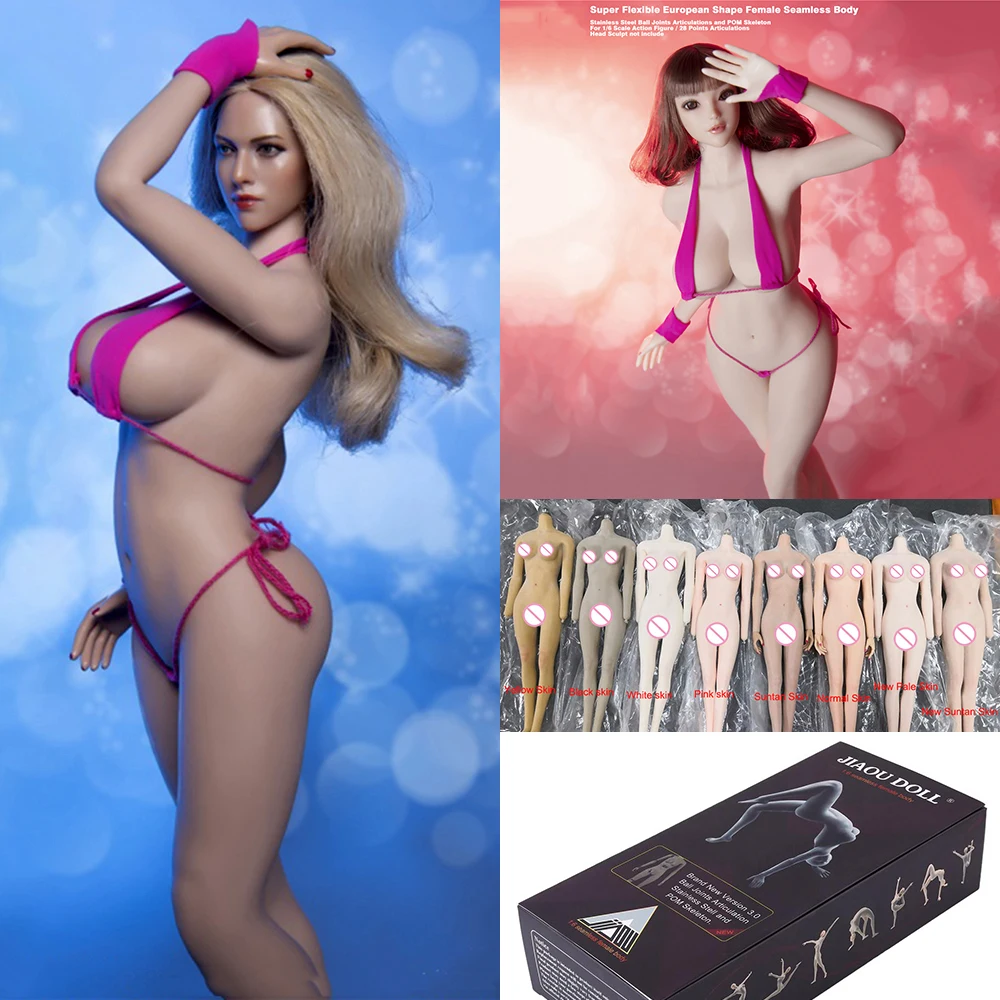 

Europe and America 1/6 Scale Lan 3.0 Europe and America Sexy Super-Flexible Large Breast Bust Detachable Foot Seamless Body