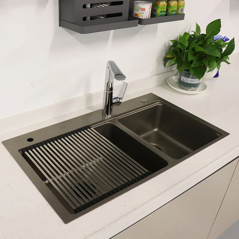 304 stainless steel foldable square pipe sink drain basket, kitchen Lishui roller shutter washing basin filter rack drain rack
