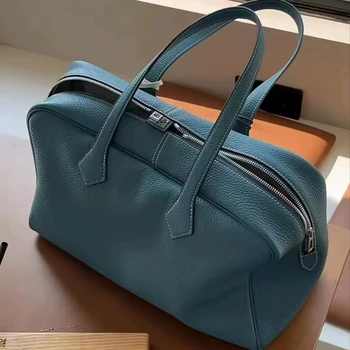 Volvetec-tc-牛革バッグ,高品質,最初の層,軽量,大容量,カジュアル,用途が広い