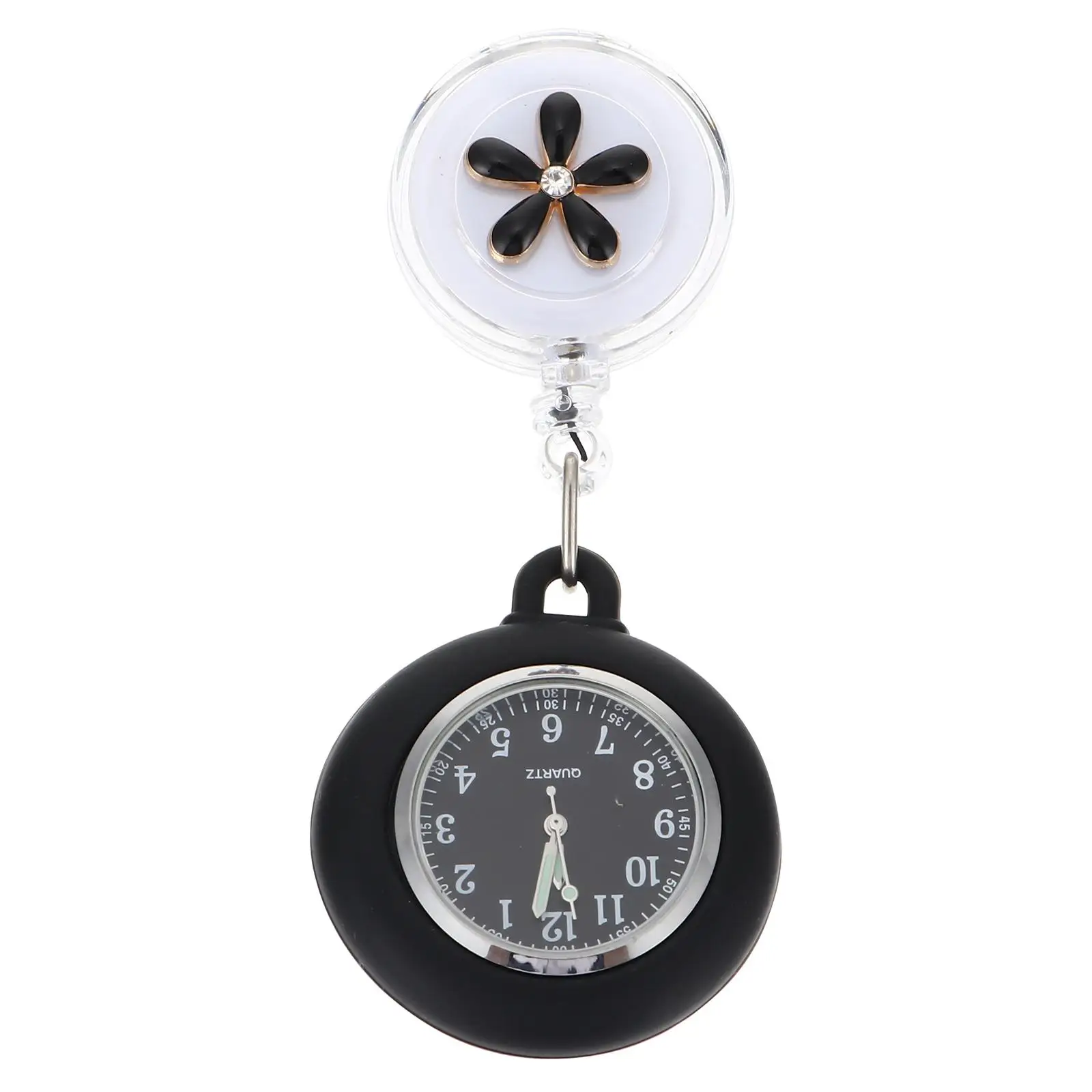 

Nurse Pocket Watch Clear Dial Durable Material Practical Portable Birthday Gift Student Fob Watches Chest Hanging Accessories