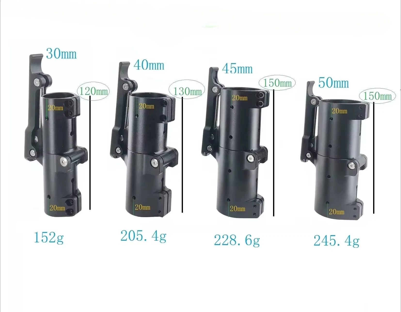 Drone Arm - Yüksek kaliteli 40/45/50/60/70mm dikey katlanır kol