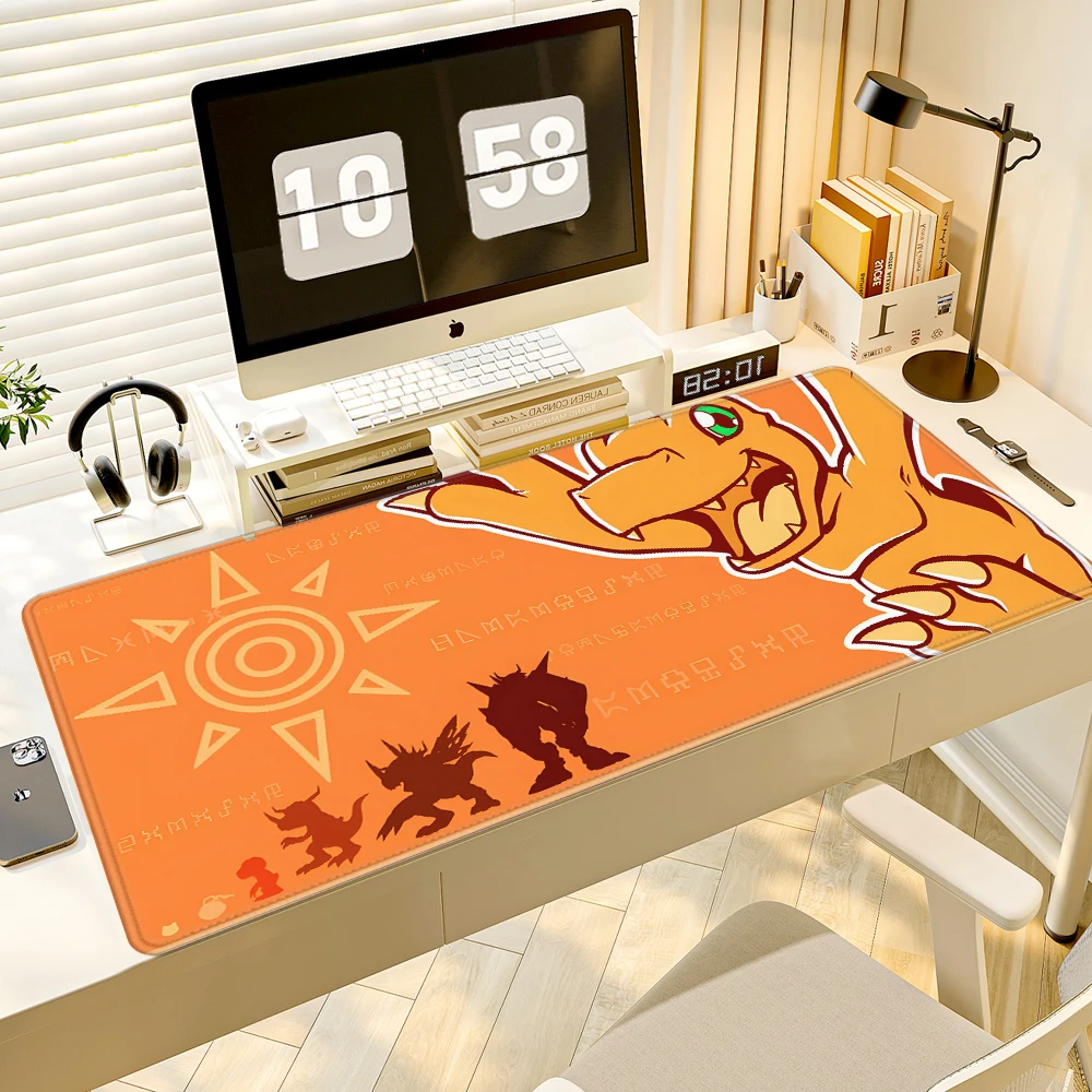 D-Digimon Adventure Mauspad Tastatur-Mauspad Lauge 900X400 MM Schreibtischunterlage PC Gamer Büroteppich Heimtischunterlage
