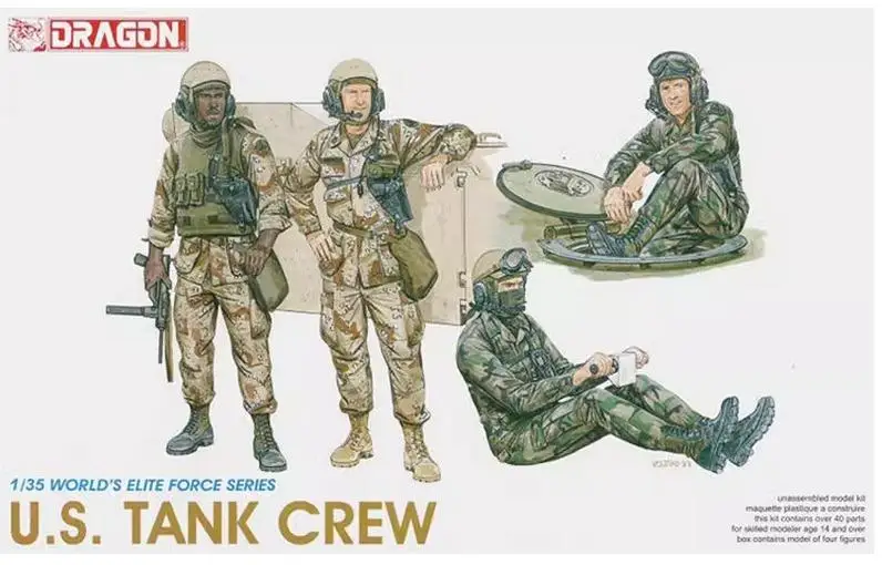 

DRAGON 3020 1/35 U.S. Army Tank Crew Gulf War Plastic Model Kit