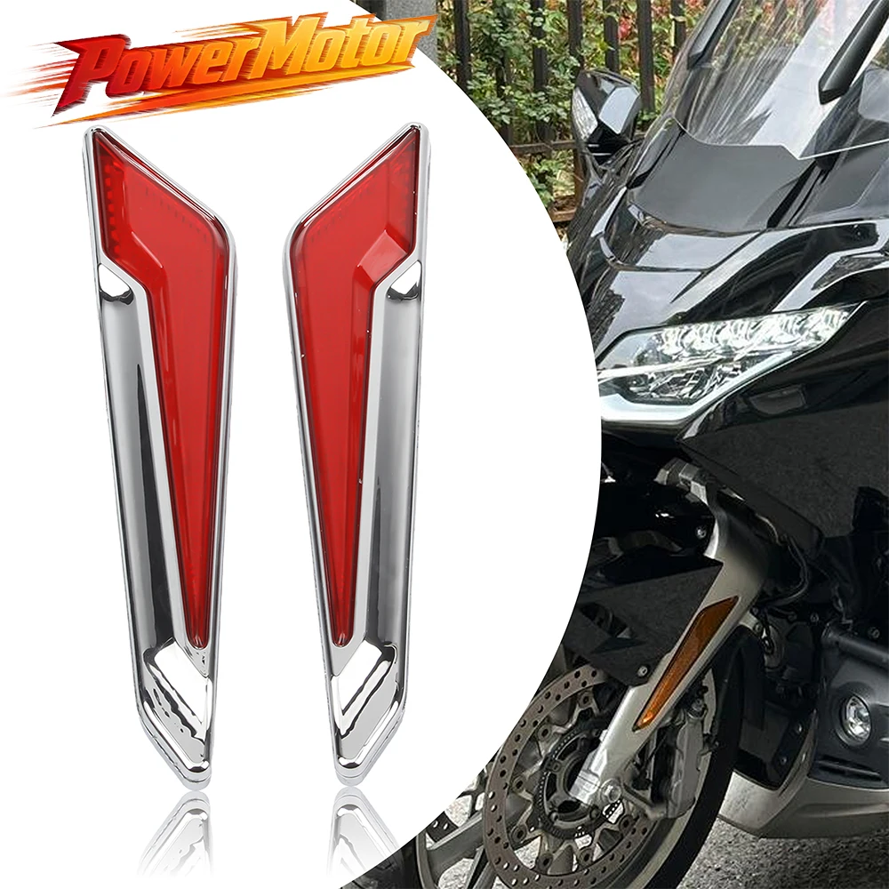 

Motorcycle Front Fork Turn Signal Lights Mounted Driving Inserts LED Lights For Honda Goldwing GL1800 Gold Wing 1800 2018-2023
