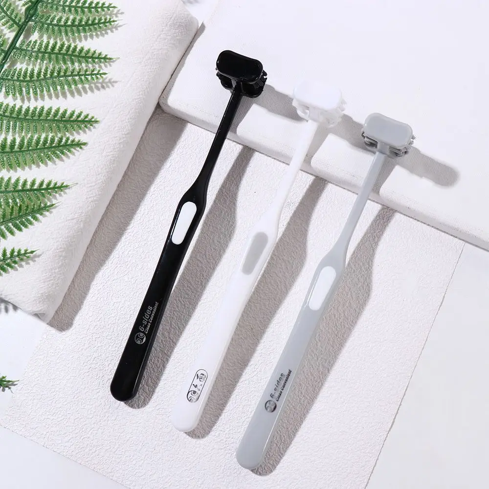 Clean 1Pcs Teeth Cleaner Adult Daily Clean Oral Hygiene Tool 6 Sided Toothbrush Oral Care Brush Cleaning Tooth Brush Toothbrush