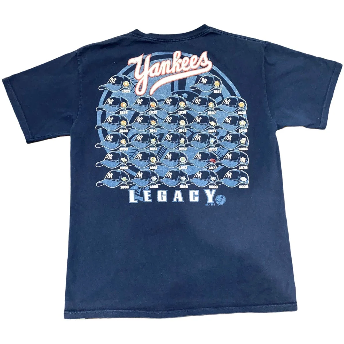 Vintage 2010 New York Yankee Tee T-Shirt Navy Blue