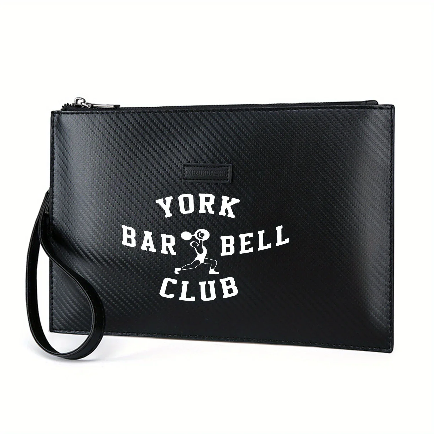 

Элегантная мужская сумка из искусственной кожи с принтом York Barbell Club, модная и практичная для повседневной носки