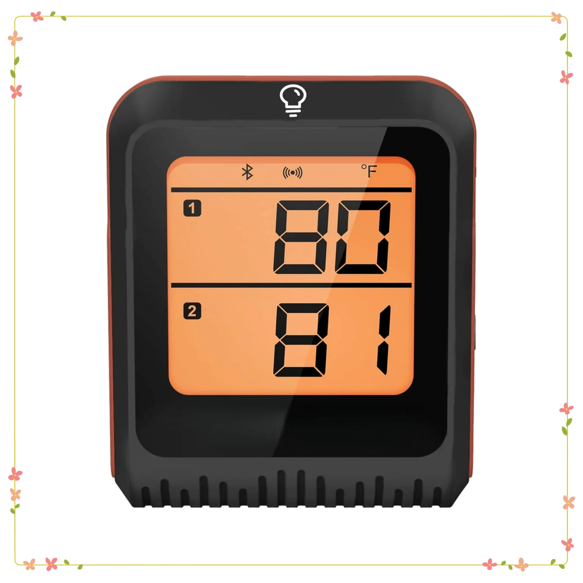 

Беспроводной Bluetooth-термометр для мяса с двумя зондами, для мониторинга гриля в духовке, барбекю и умного приложения