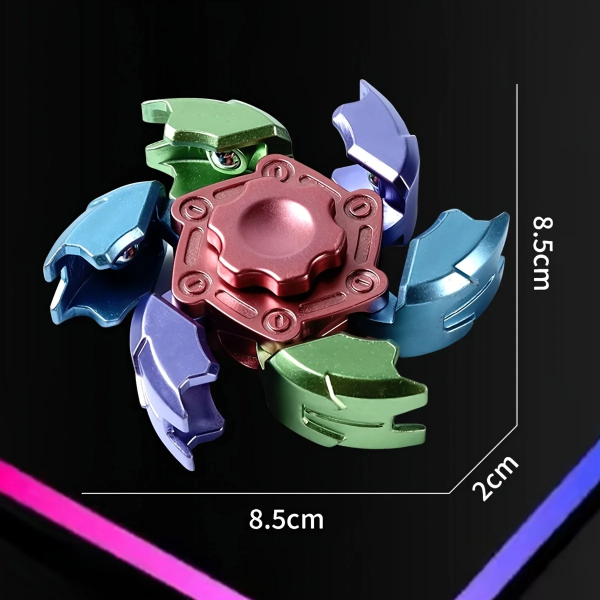 Mecha Transform EDC Fidget Spinner Zabawka Antystresowa Żyroskop dla Osób z ADHD i na Stres i Lęk, Dekompresyjna Dekoracja Pokoju dla Dorosłych