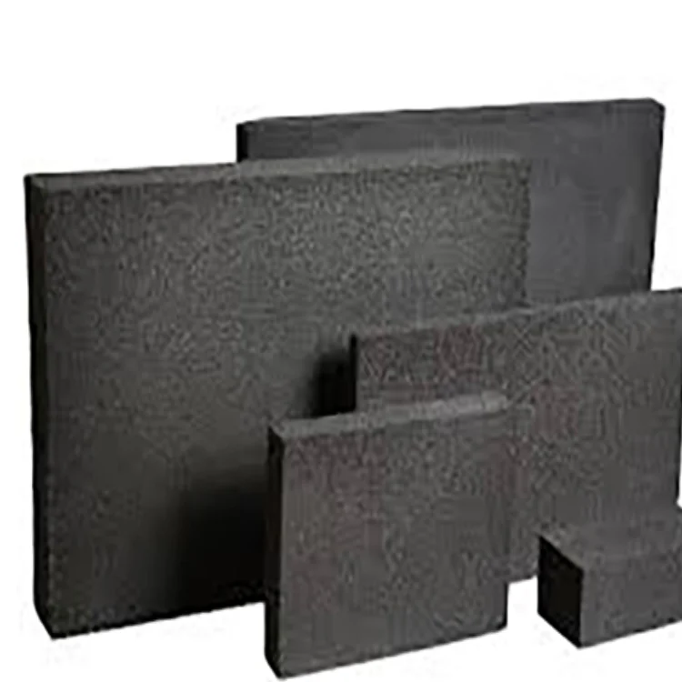 

30-200mm cellular glass building material slab foamglas panel black foam glass board wall heat insulation materials