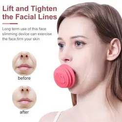 Silica Gel Mouth Jaw Exerciser Slimming Face Lift Tool Chin V Face Lifting Double Thin Wrinkle Removal Blow Breath Exerciser