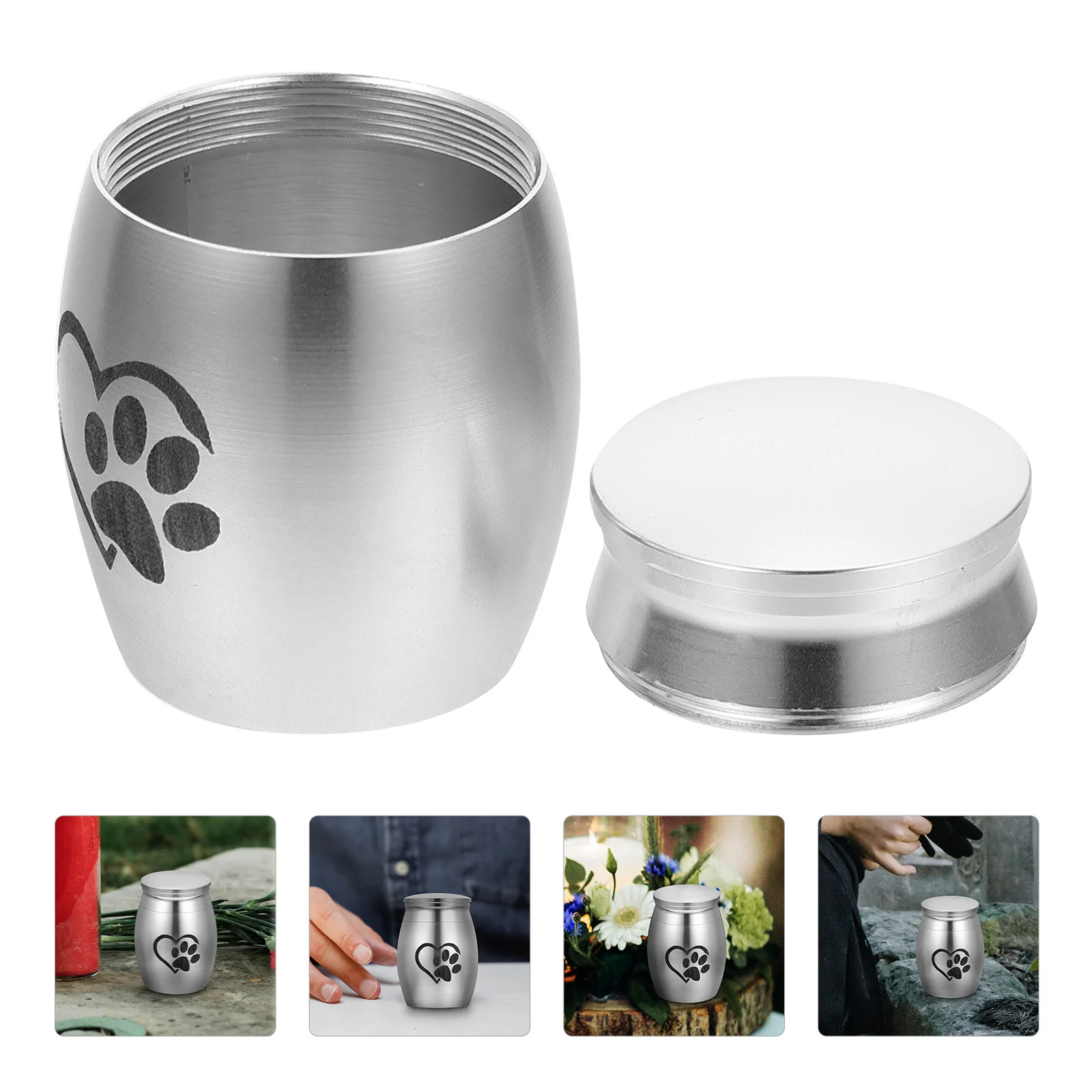 Dog Cremation Box for Ashes Small Pet Urn Urn Keepsake Urn for Ashes Stainless Steel Small Pet Urn Urns Cat Urn Urn for Small