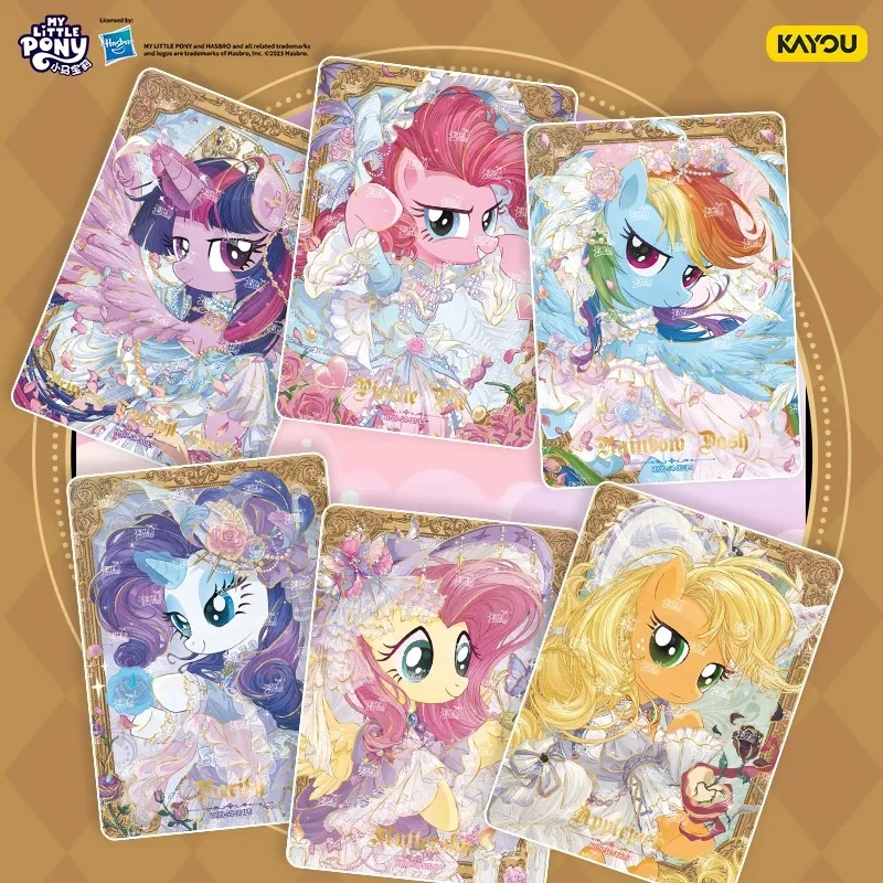KAYOU nueva caja Original genuina My Little Pony Starscout Zipp Storm colección Popular Hobby Card Moonbow Sunny regalo para niños