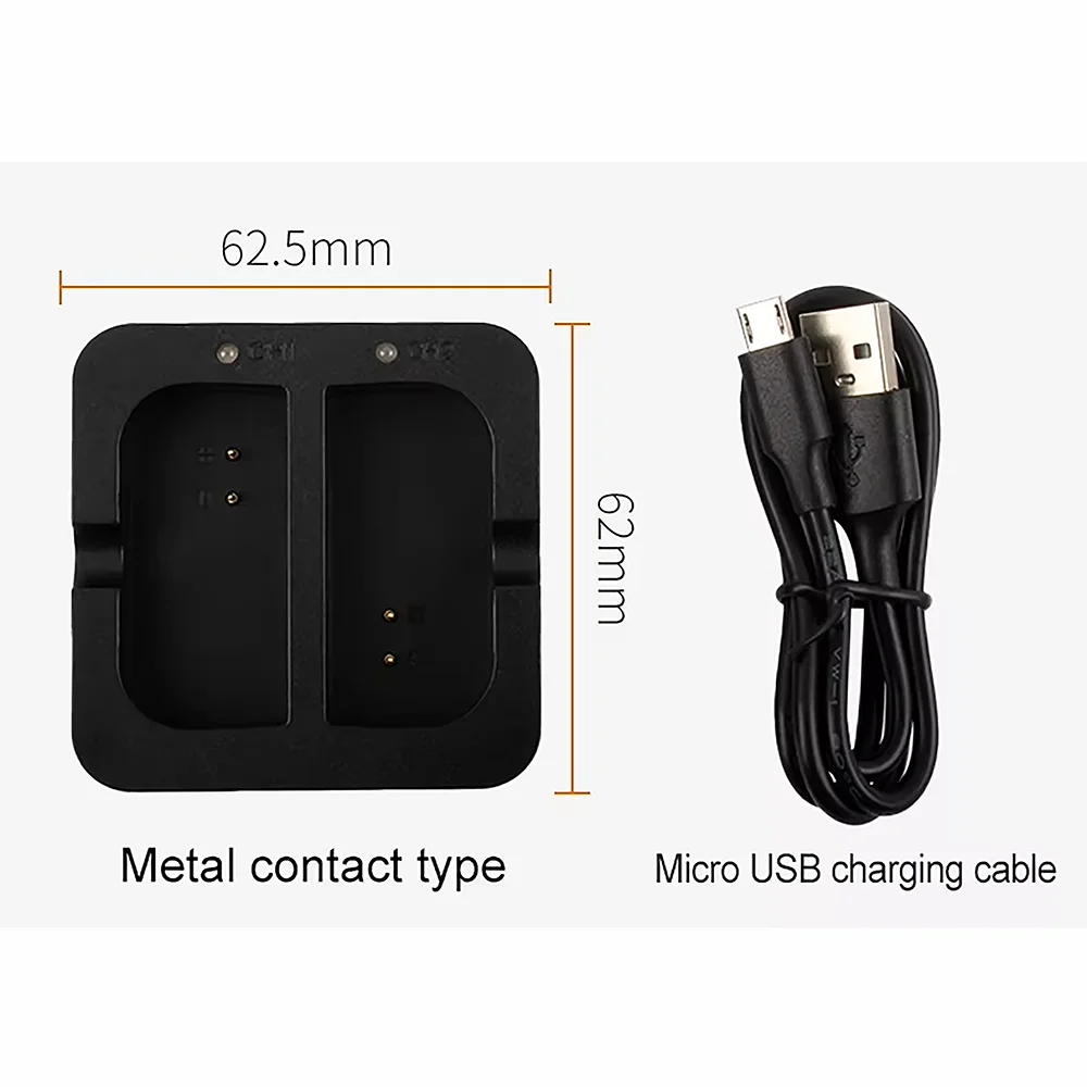 เครื่องชาร์จแบตเตอรี่แบบ USB คู่ V4 สำหรับริงวิดีโอโดร์เบลล์ 2/3/4,สปอตไลท์แคมและแบตเตอรี่กล้องแบบติดตั้งบนแท่น