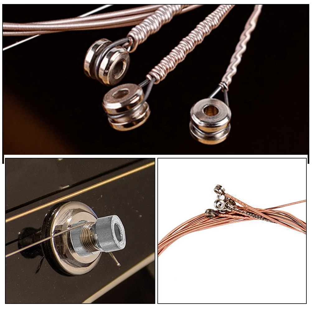 

20 Pcs Electric Guitar Strings Parts Accessories Nut Acoustic Accessory Metal and