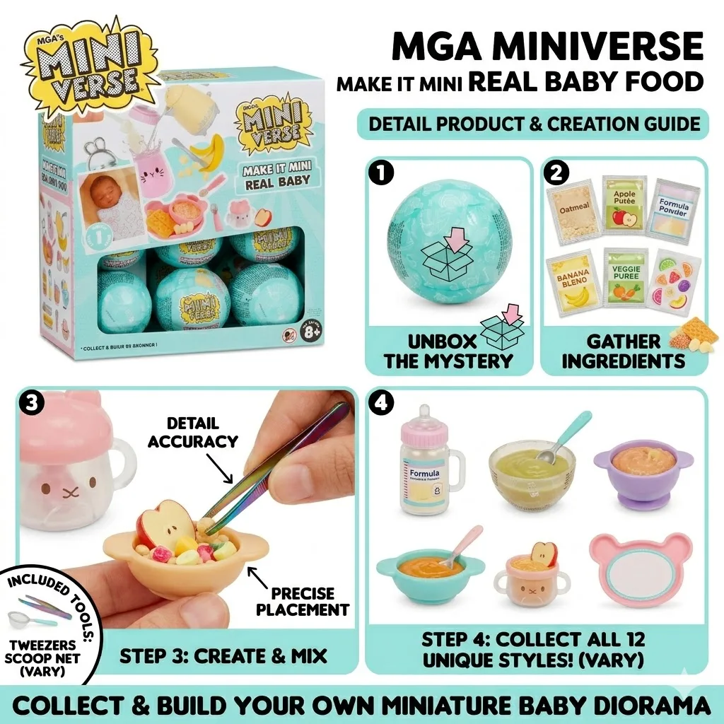 Original MGA Miniverse Make It - Baby Food Under 1 Year review and price