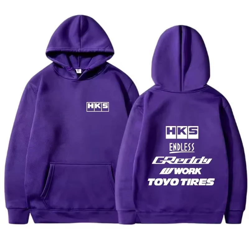 2026 Herren Mode Cooler Hoodie Japan JDM Modifiziertes Auto HKS ENDLESS Kapuzenpullover Herren Damen Vintage Lässiger Sweatshirt Langarm Pullover – Detail 7