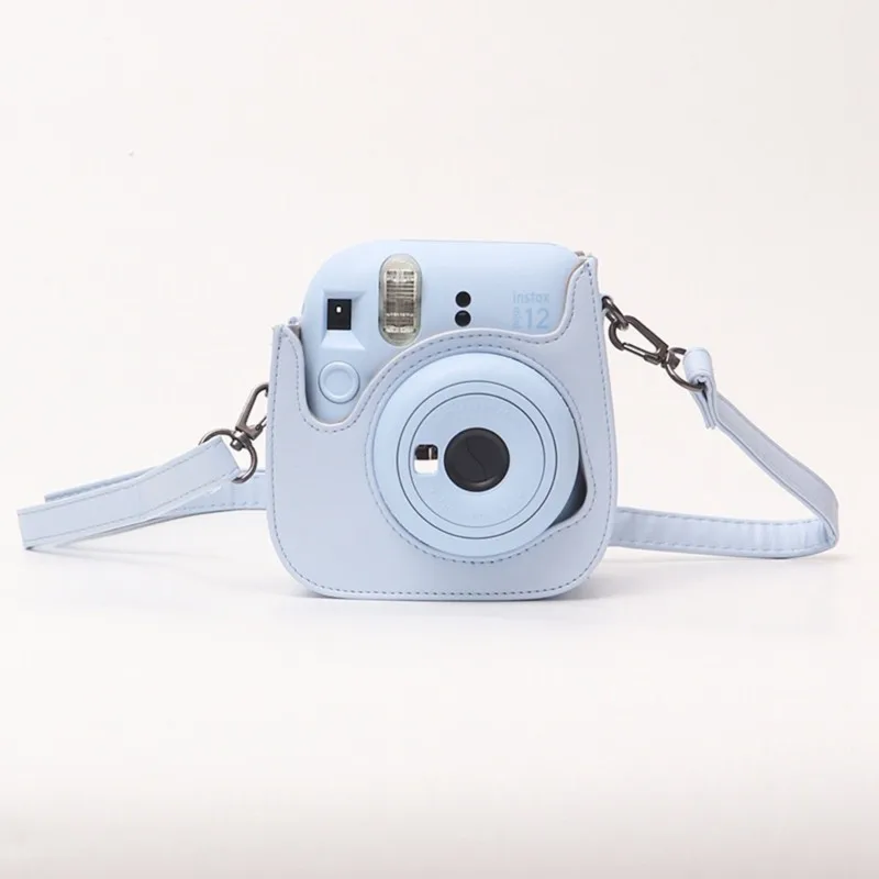 ELECT-Camera Case For Instax Mini 12 PU Leather Soft Protective Travel Bag