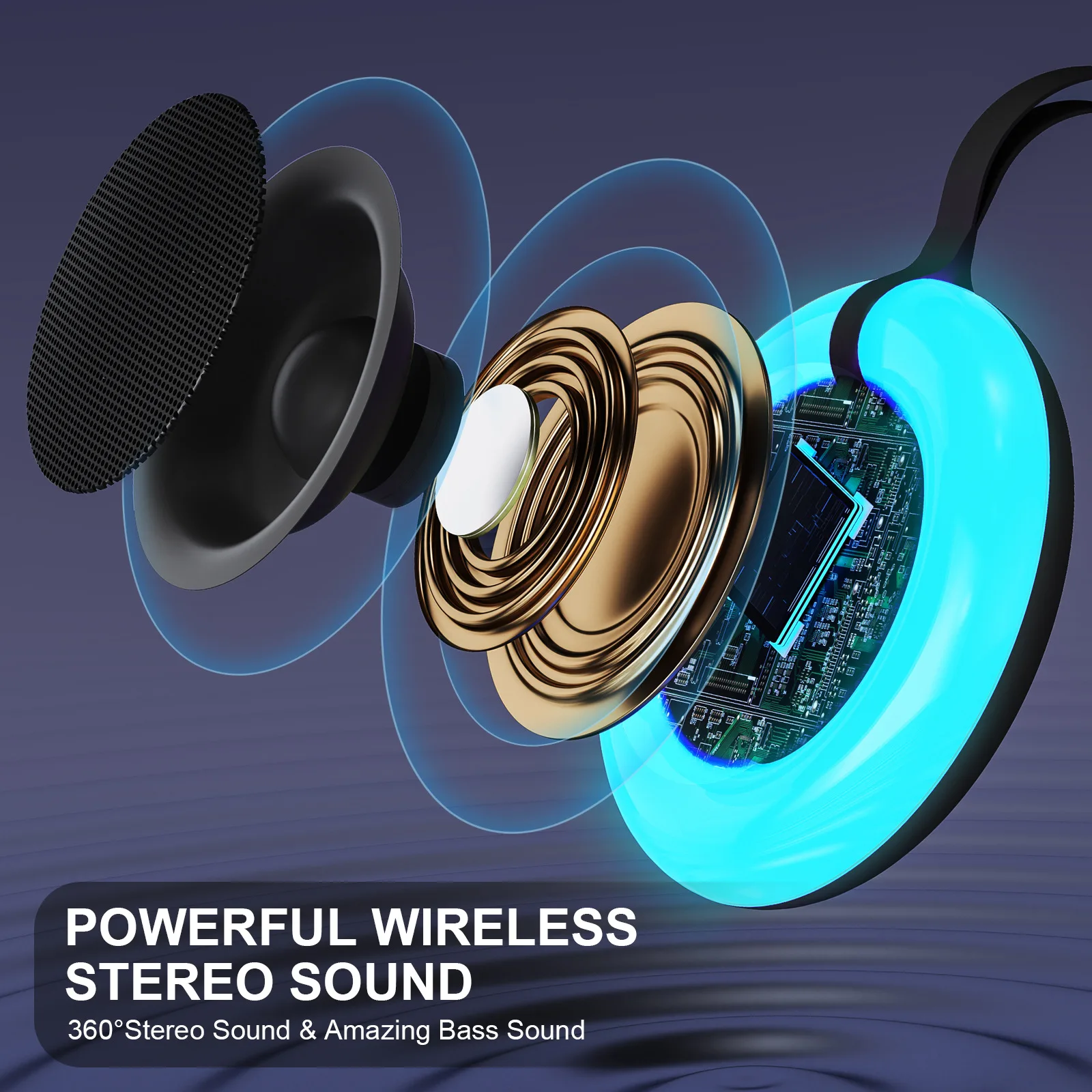 IPX7 مقاوم للماء العائمة سمّاعات بلوتوث لاسلكي يدوي دعوة صندوق تشغيل الموسيقى مع ضوء RGB الحمام حمام سباحة مشغل موسيقى