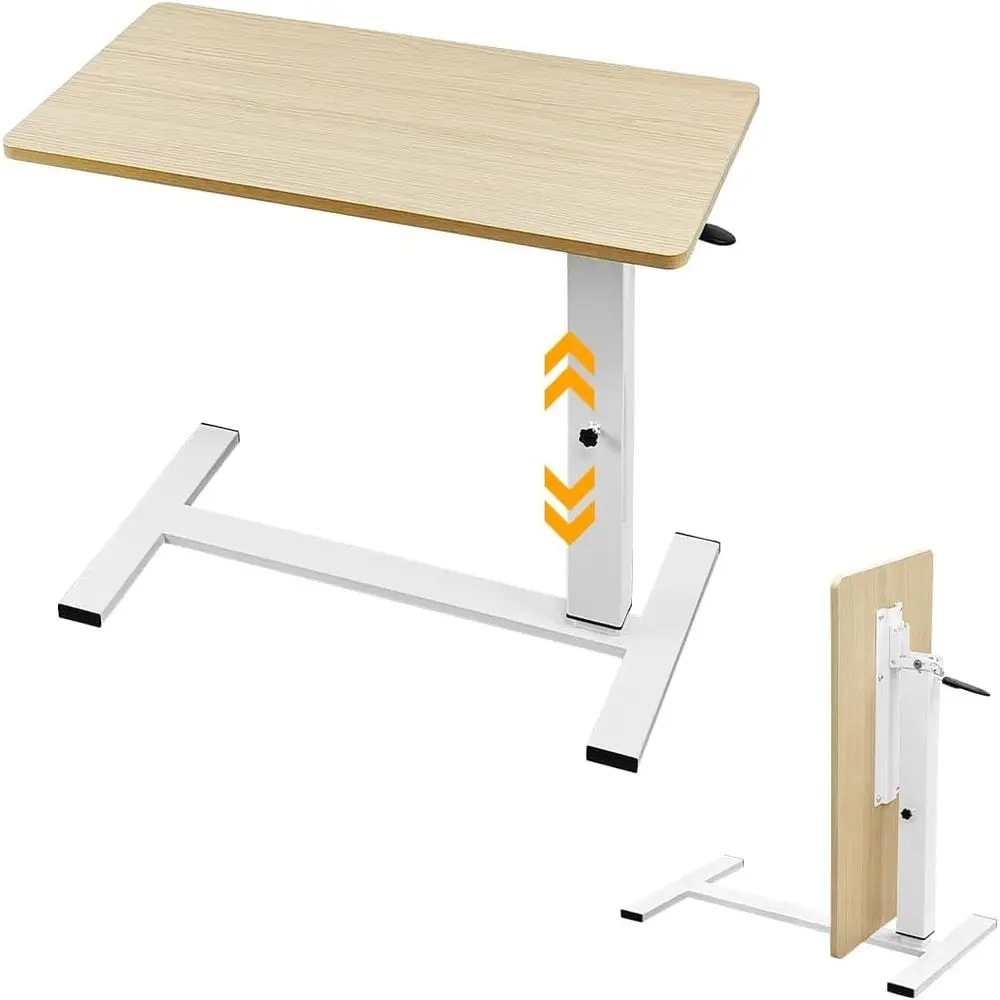 

Складной прикроватный столик на колесиках с регулируемой высотой, 70-93 см, передвижной столик для больничной койки с роликами, медицинский столик-поднос