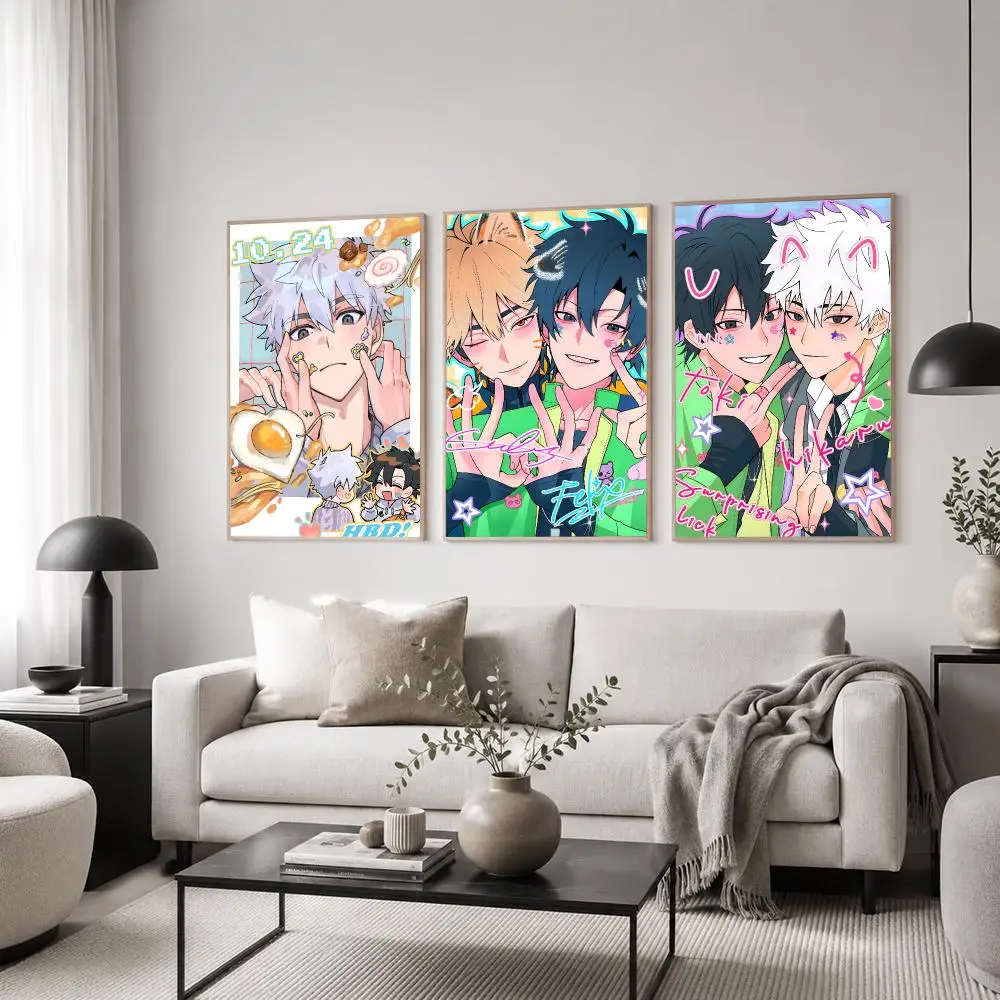 Anime Link Click Poster Classic Poster HD Art Sticky Wall Waterproof Home Living Room Bedroom  Aesthetic Decoration