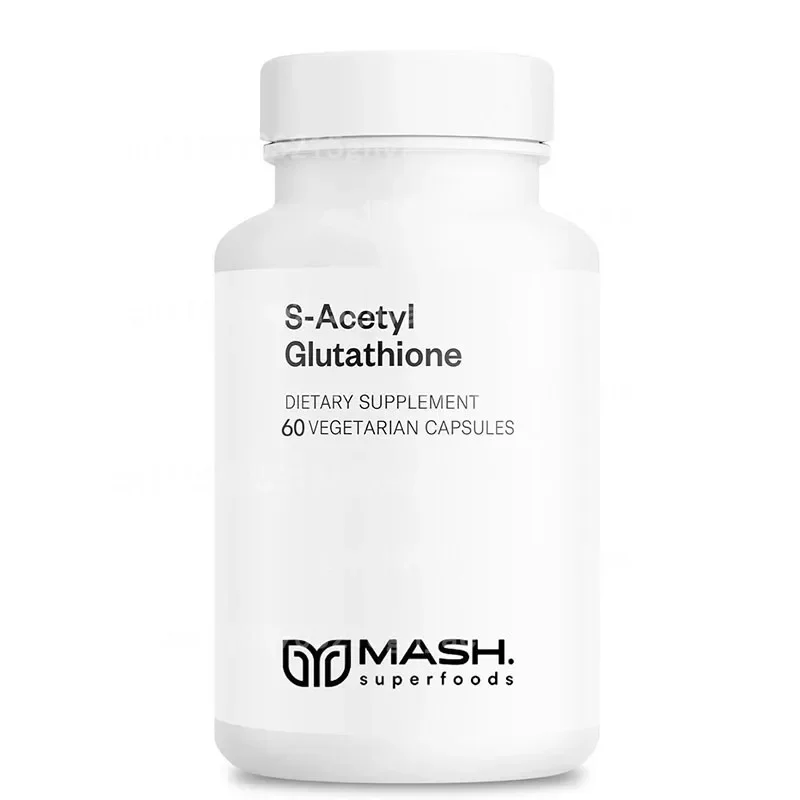 

S-Acetyl L-Glutathione Capsules -100mg, 60 Capsules of Antioxidant To Support The Immune System and Improve Bioavailability