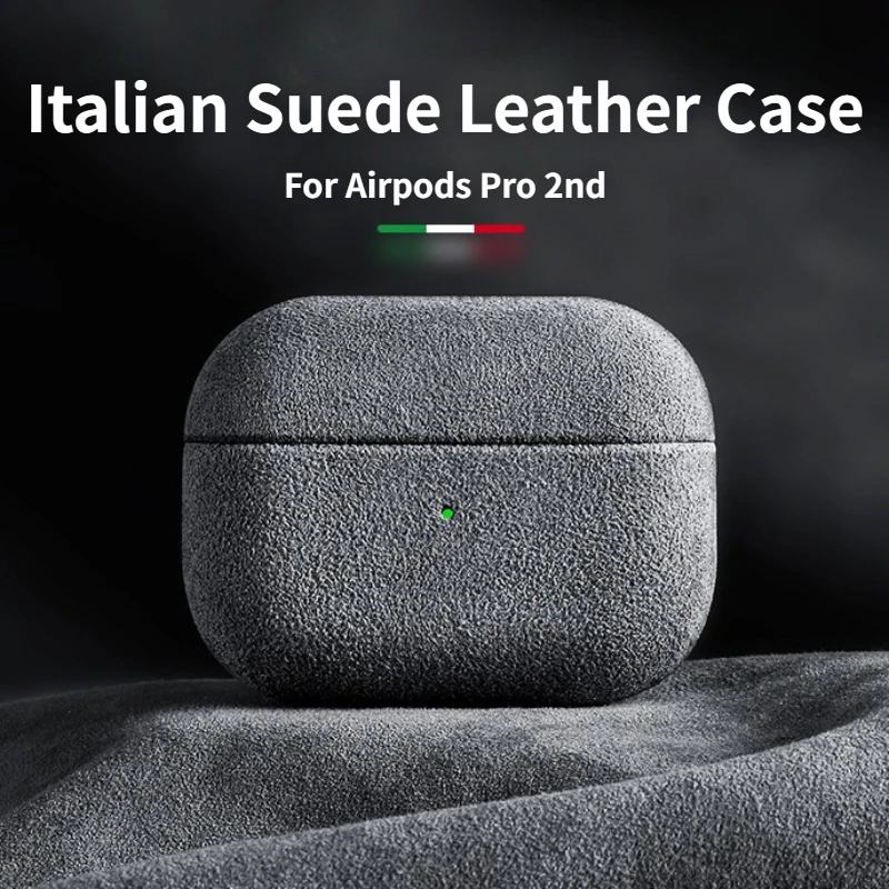 Italian Suede Leather Case For Airpods 3 2 1 Case Wireless Charge Luxury Artificial Leather All Inclusive Case For Airpods Pro 2