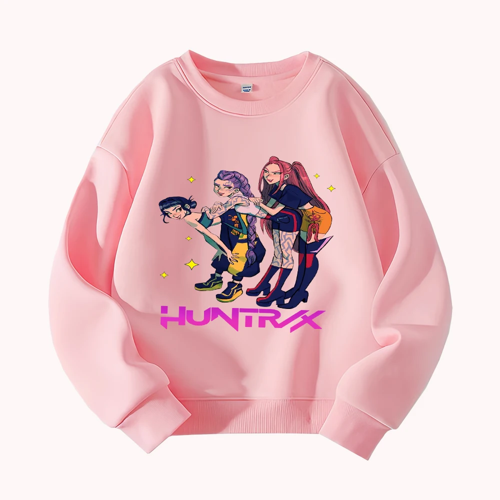 

HUNTRX Graphic Sweatshirt for Women Anime Style Crewneck Casual Streetwear Fashion Pullover Top