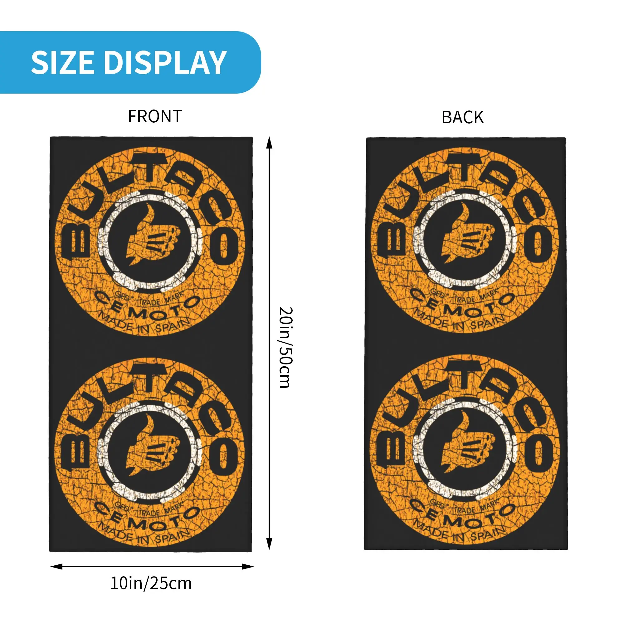 مخصص B-Bultacoes الكلاسيكية باندانا الرقبة الجراب للتزلج التخييم الرجال النساء التفاف وشاح المحرك عقال أكثر دفئا #2