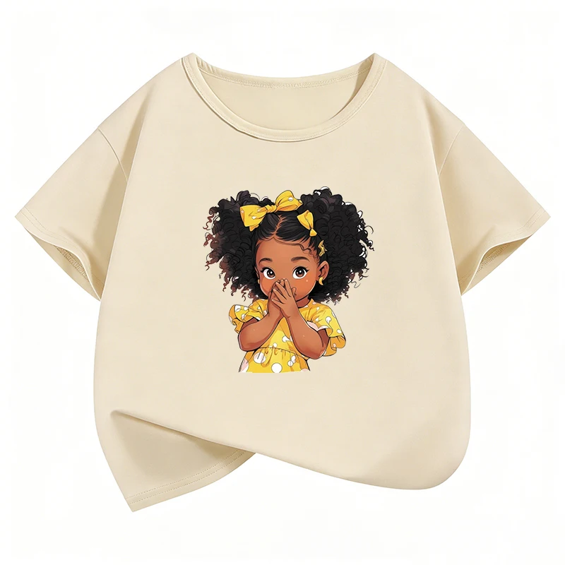 Kawaii Mädchen Grafik T-Shirt Bedrucktes T-Shirt Mädchen Sommerkleidung Kurzarm Tops T-Shirts Süße Mädchenbekleidung