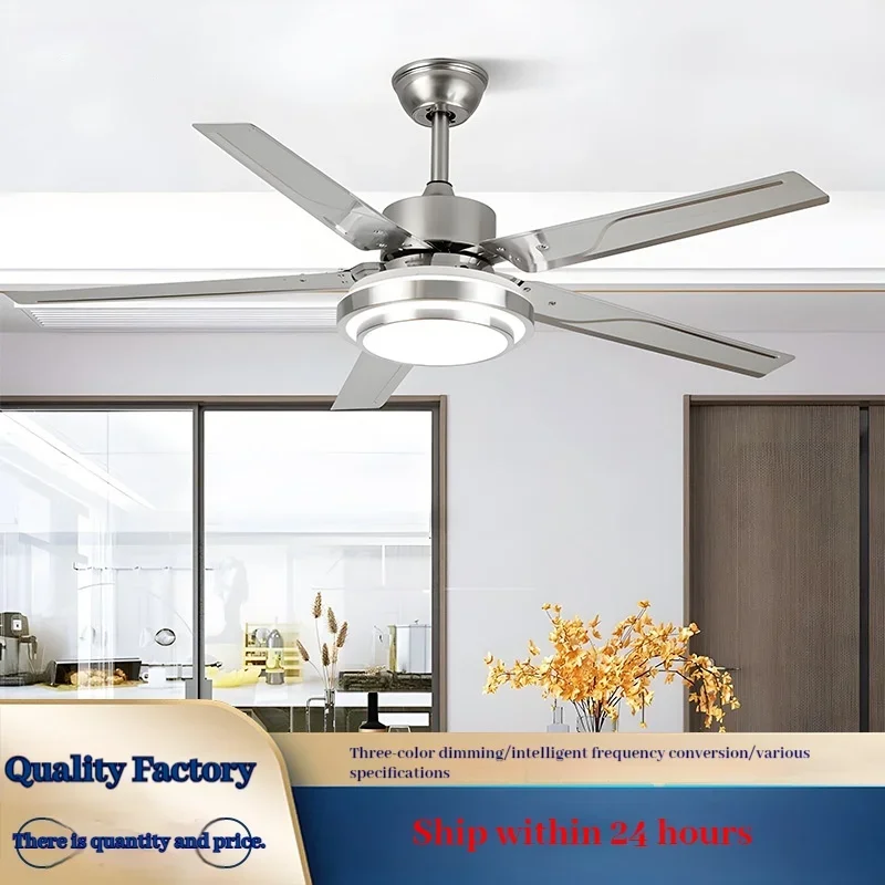 

42 52Inch 85-265V 3 Color Dimming Copper Core Motor LED Fan Light Ceiling Lights Fan Lamp Home Decoration Lighting Energy-saving