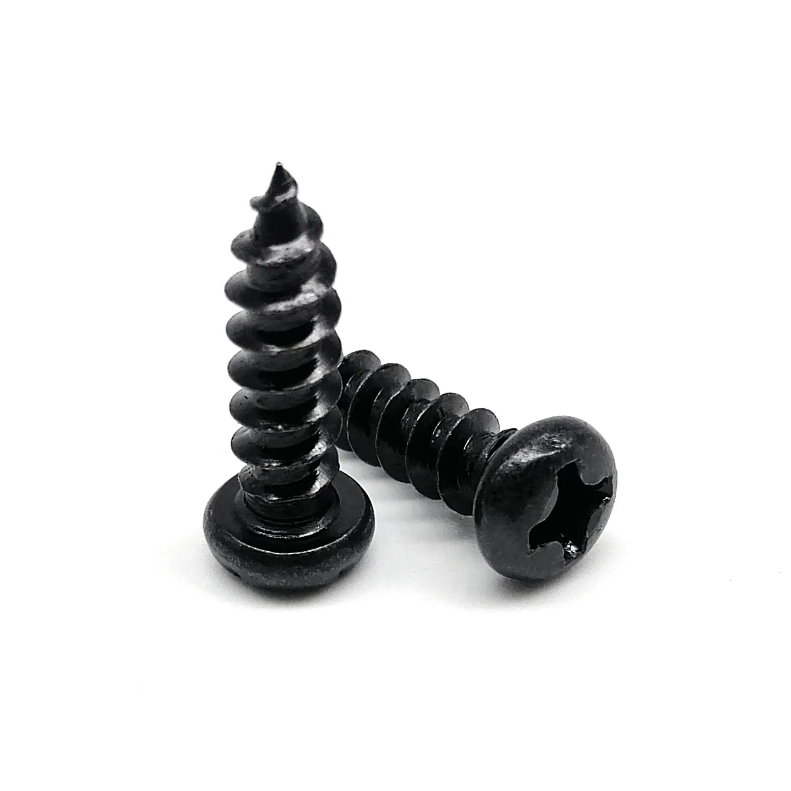 50/100 قطعة M1 M1.2 M1.4 M1.7 M2 M2.3 M2.6 M3 M3.5 M4 الأسود الصلب الصغيرة فيليبس عموم رئيس الصليب مستديرة رئيس الذاتي التنصت الخشب المسمار