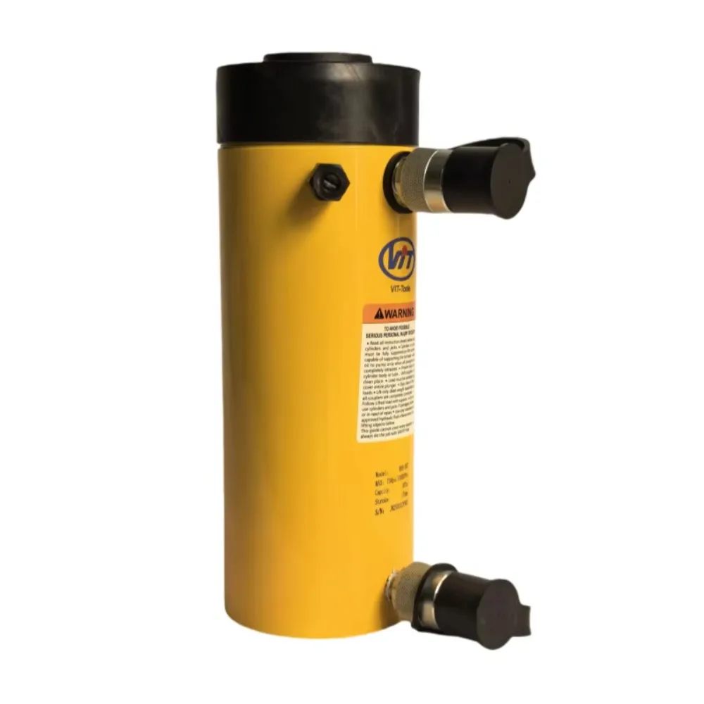 

Double-acting hydraulic cylinder for easy push-pull and precise control
