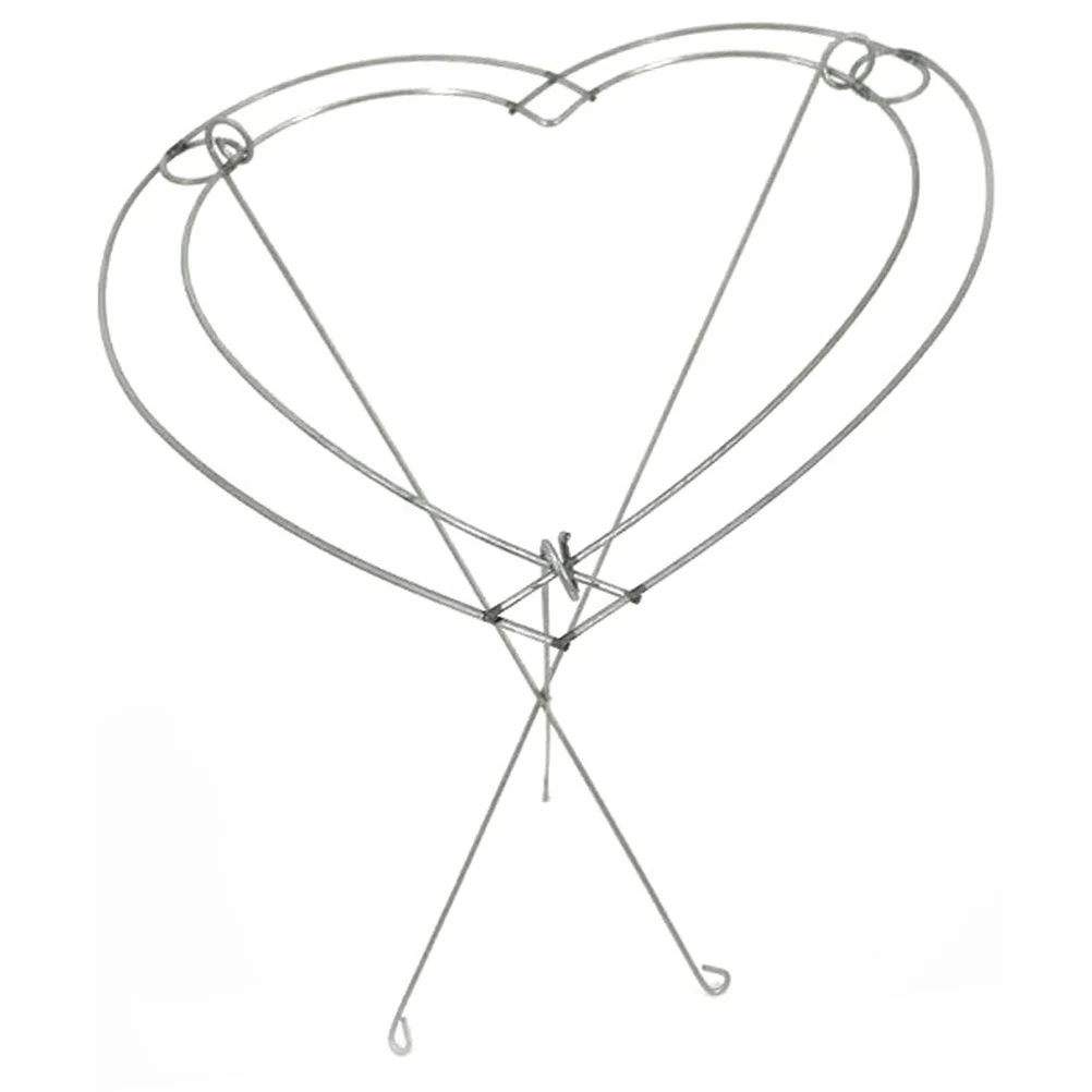 Flower Stand Heart Shaped Bouquet Gold Vase Iron Shaper for Bouquets Floral Material