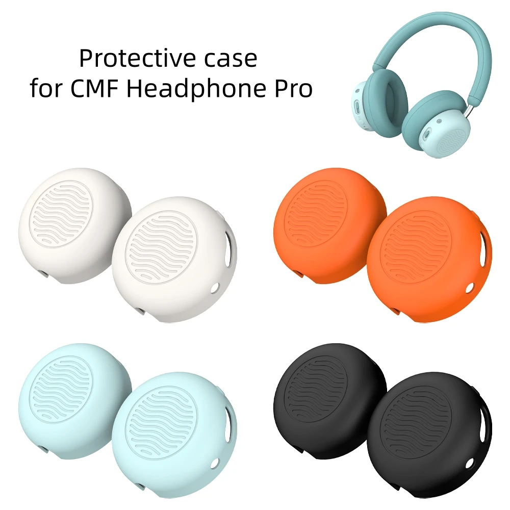 

Earphone Protective Case for CMF Headphone Pro Silicone Dust Cover Orange Black Green White